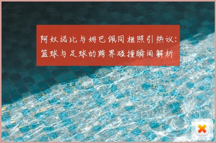 阿奴诺比与姆巴佩同框照引热议：篮球与足球的跨界碰撞瞬间解析